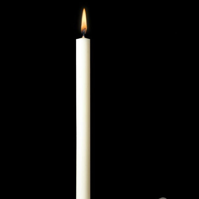 Emkay 51% Beeswax Altar Candles | 9 x 1-15/32 Inches | Box of 12