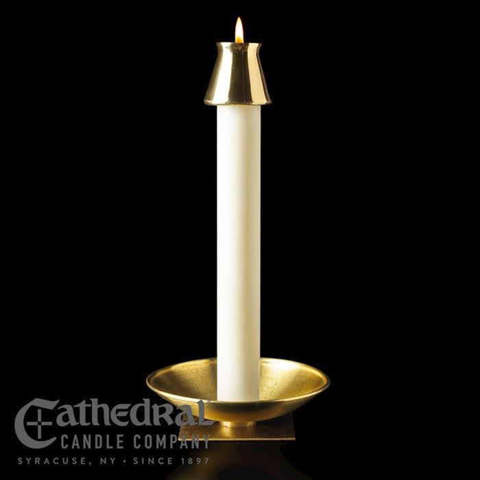 Altar Candle-White (2 1/2" x 12")-51% Beeswax/APE (Pack of 12)