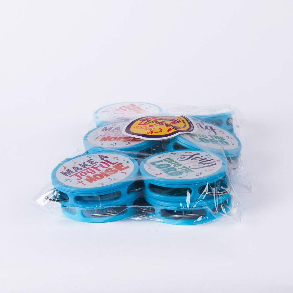 Mini Tambourines Asst Pk12