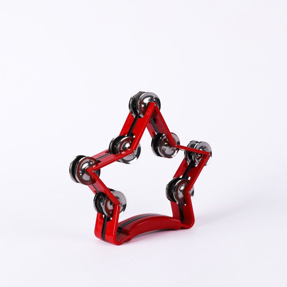 Tambourine Star Red 8 3/4" X 7 1/4"