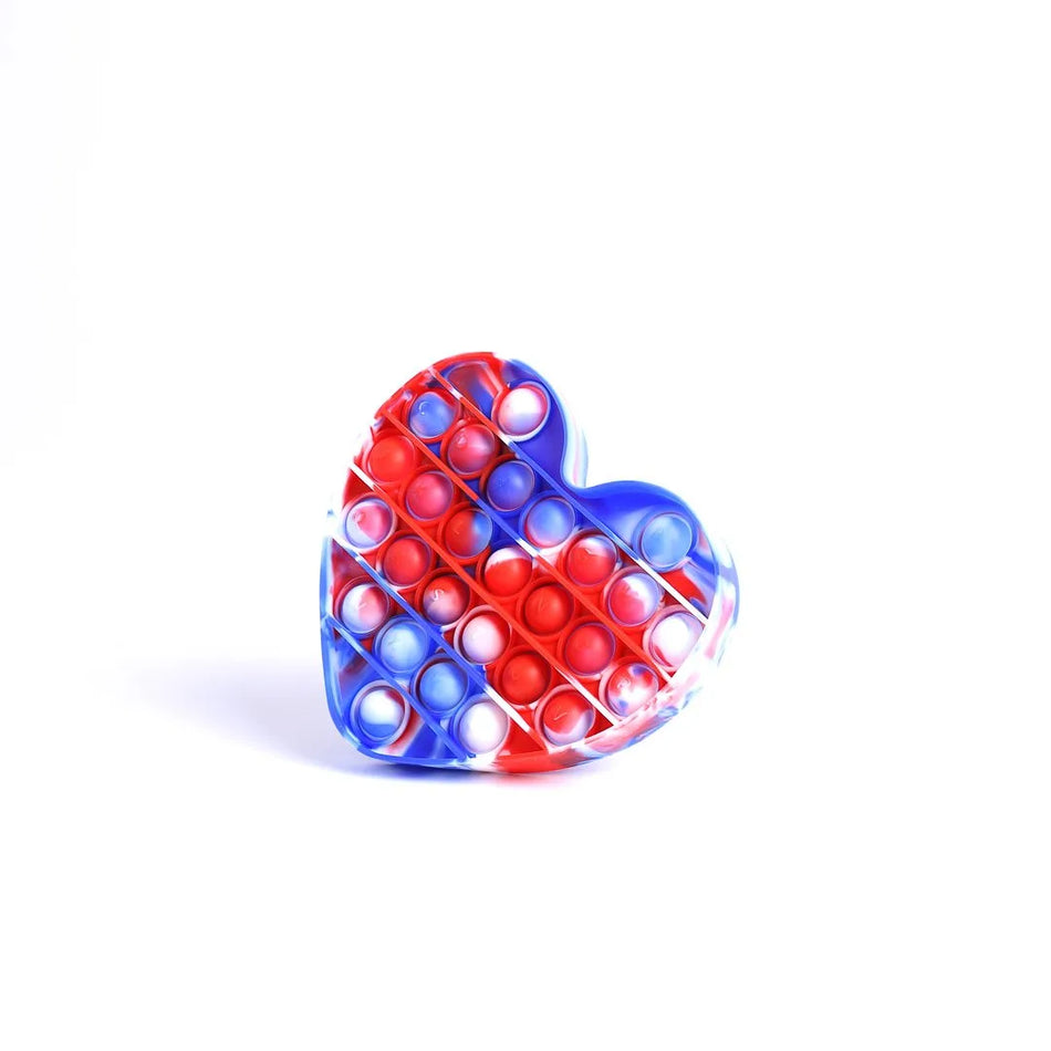 PEACE POPPER HEART - RED, WHITE, BLUE