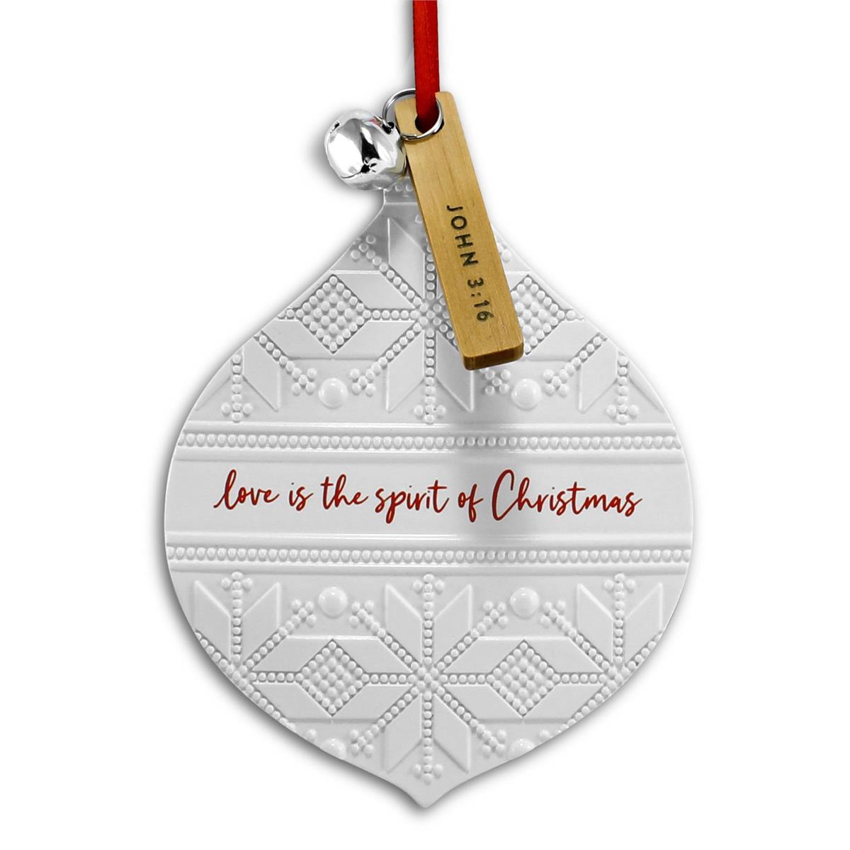 Christmas Ornament Knit Love The Spirit by Dicksons