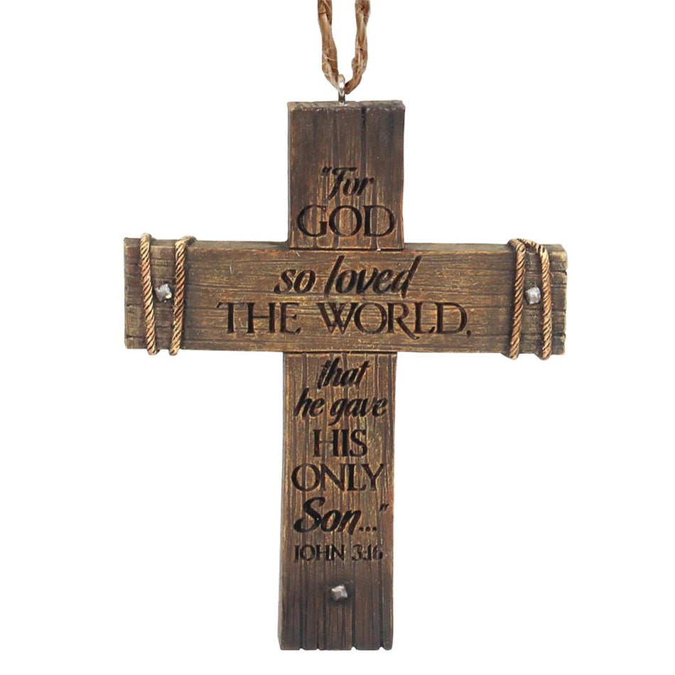 Christmas Ornament Rugged Cross Resin by Dicksons, product view 2