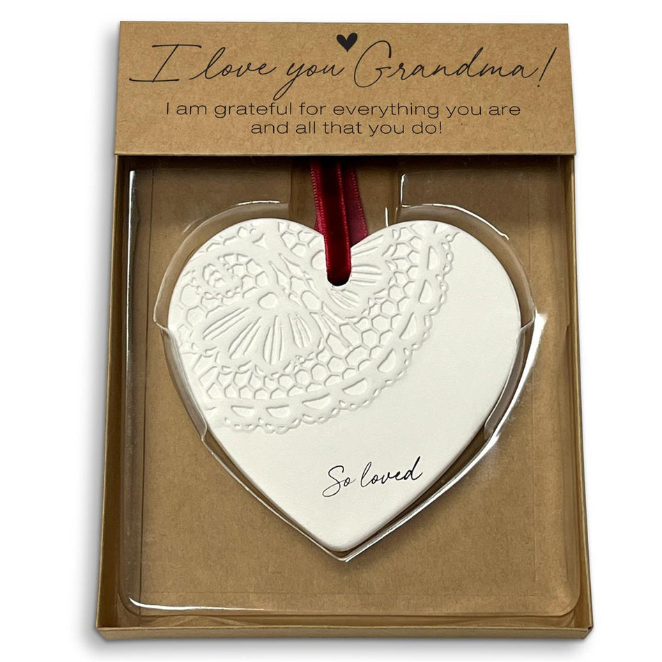 Christmas Ornament Loved Grandma Heart by Dicksons