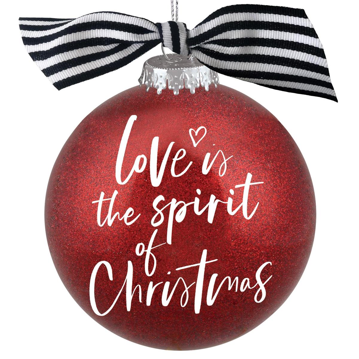 Christmas Ornament Glitter Bauble Love by Dicksons