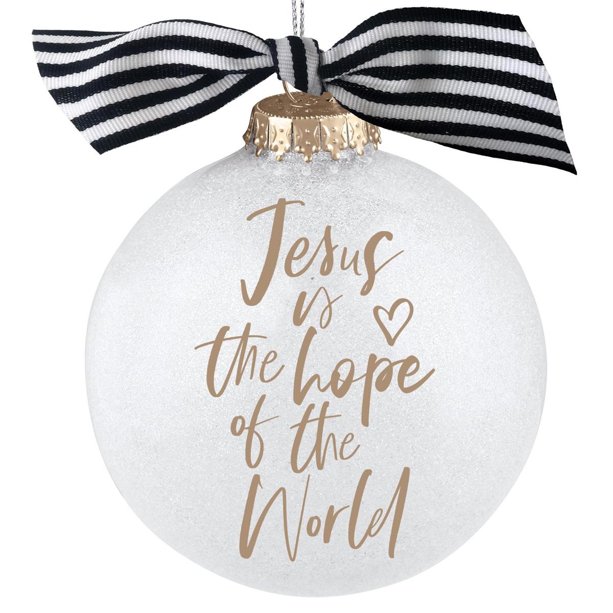 Christmas Ornament Glitter Bauble Jesus by Dicksons