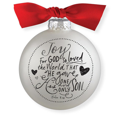 Christmas Ornament Joy Bauble 4" by Dicksons