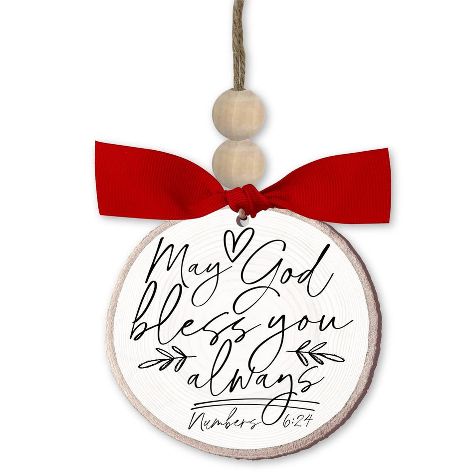 Christmas Ornament Rustic Tree God Bless by Dicksons