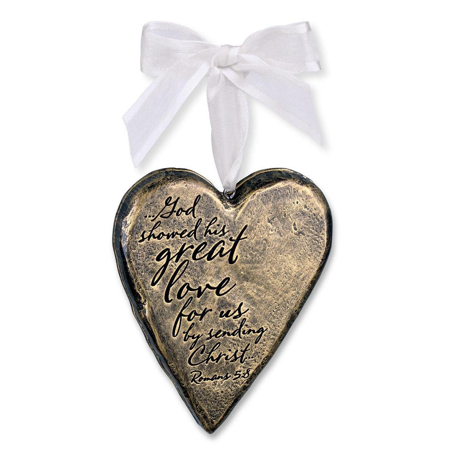 Ornament Heart You Are Loved Ribbon Hang by Dicksons, product view 2