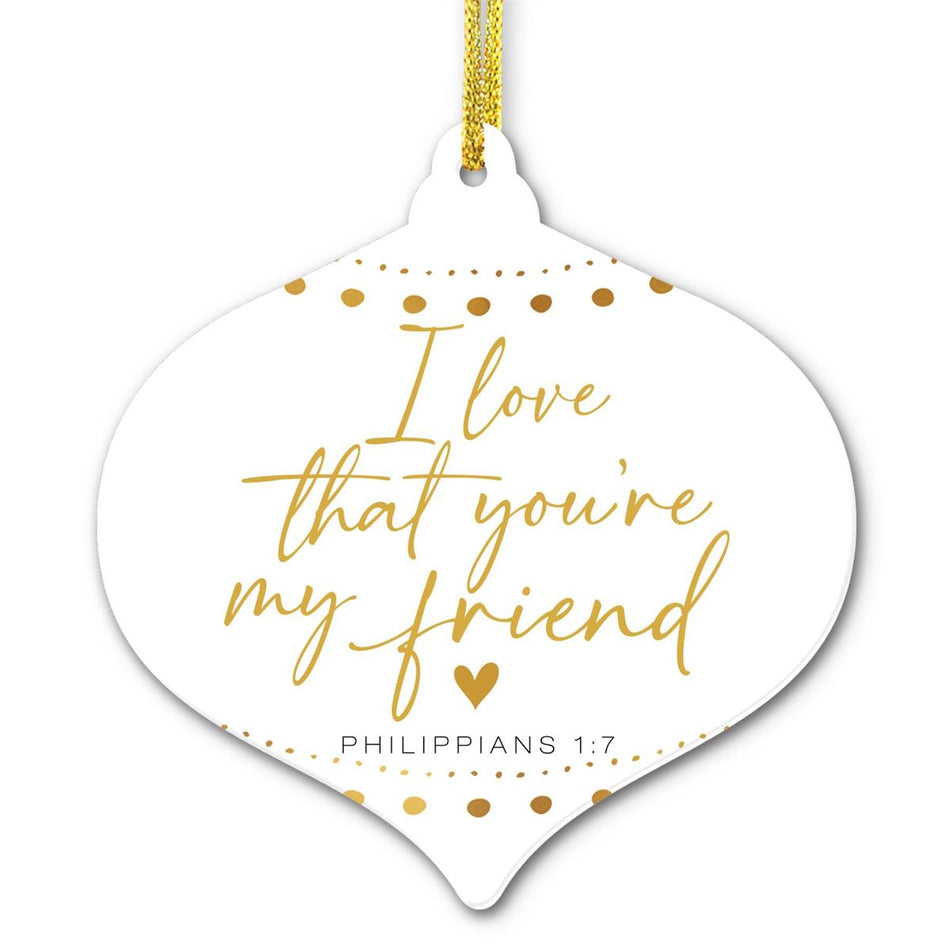 Christmas Ornament Love You Friend by Dicksons