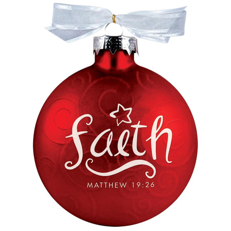 Christmas Ornament Faith Swirl Ribbon 4" by Dicksons