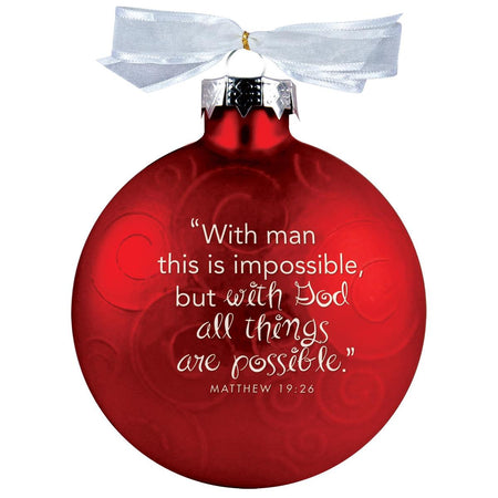 Christmas Ornament Faith Swirl Ribbon 4" by Dicksons, product view 2