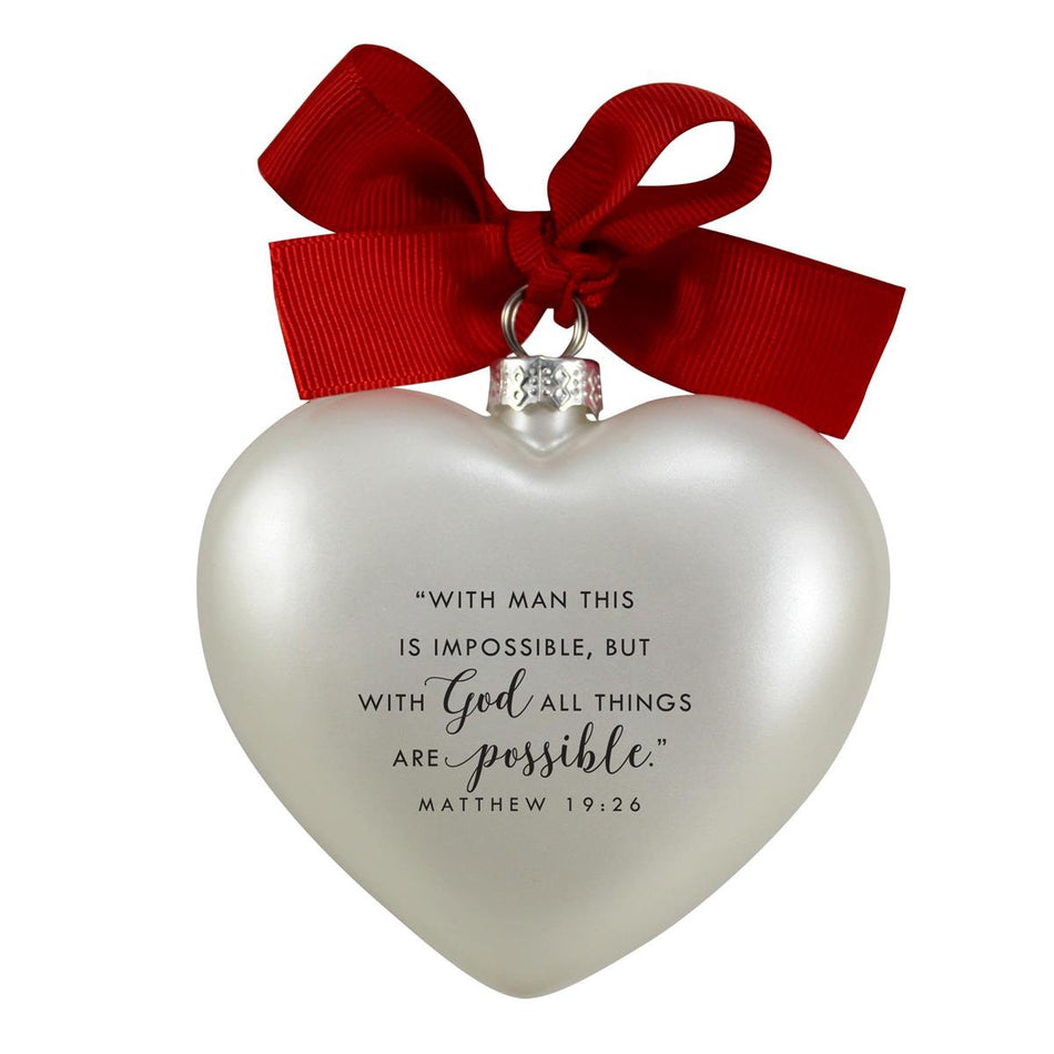 Ornament Heart Faith Ribbon Hang by Dicksons, product view 2