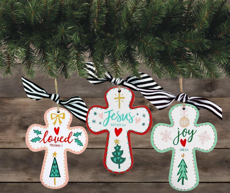 Christmas Ornament Jesus Merry Bright by Dicksons, product view 3