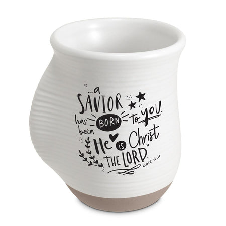 Handwarmer Mug Savior Born White 18 Oz by Dicksons