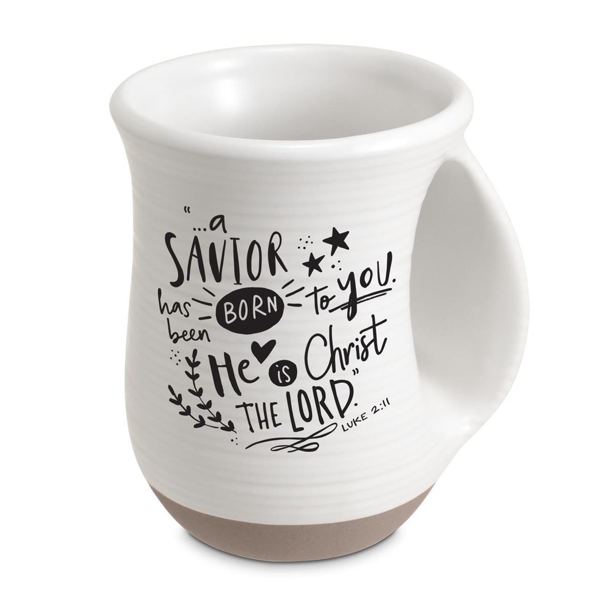 Handwarmer Mug Savior Born White 18 Oz by Dicksons, product view 2