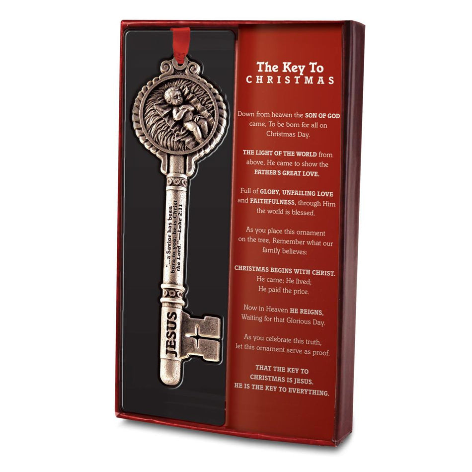 Ornament Key To Christmas Ribbon Hang by Dicksons, product view 2