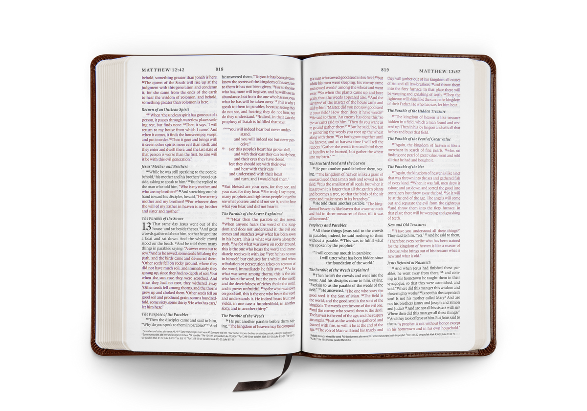 ESV Thinline Bible, Red Letter – Leather (9798874903633) by Crossway, product view 2
