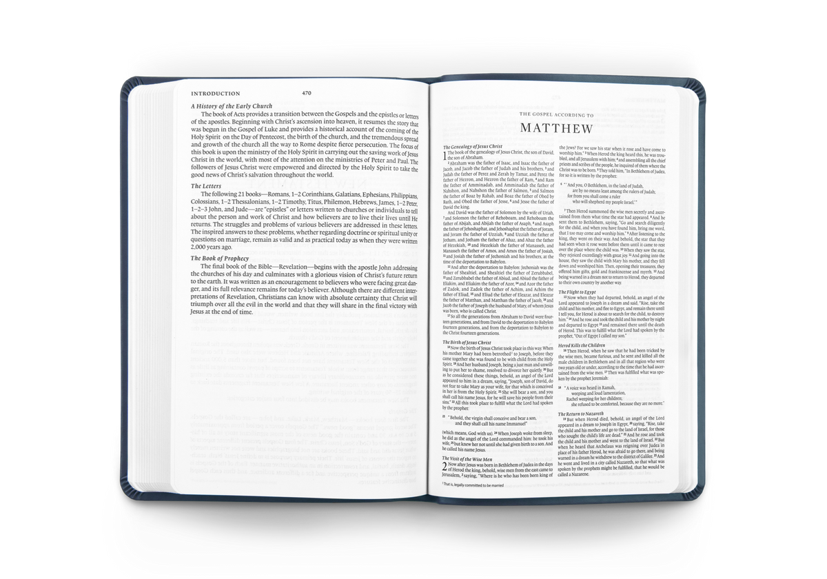 ESV Gift and Award Bible – Imitation Leather (Blue Trutone) by Crossway, product view 2