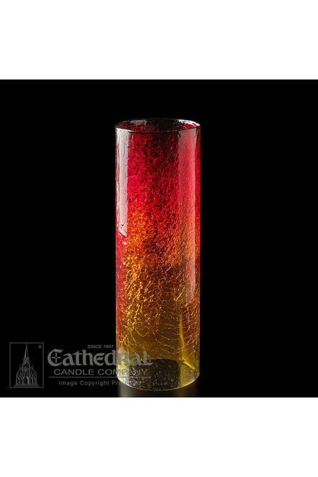 14-Day Ruby Crackle Sanctuary Globe by Anchor Christian Distributors