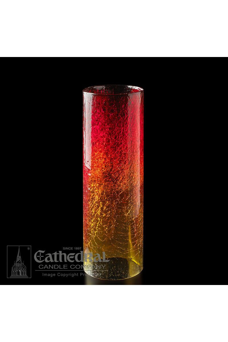 14-Day Ruby Crackle Sanctuary Globe by Anchor Christian Distributors