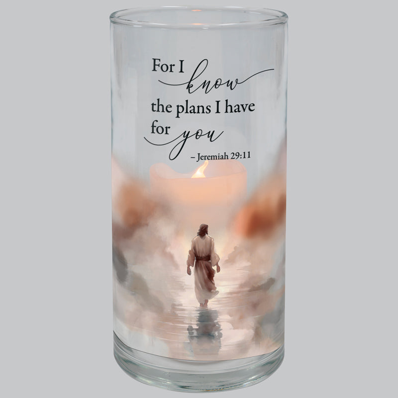 "The Plans" Hurricane Candle by Anchor Christian Distributors