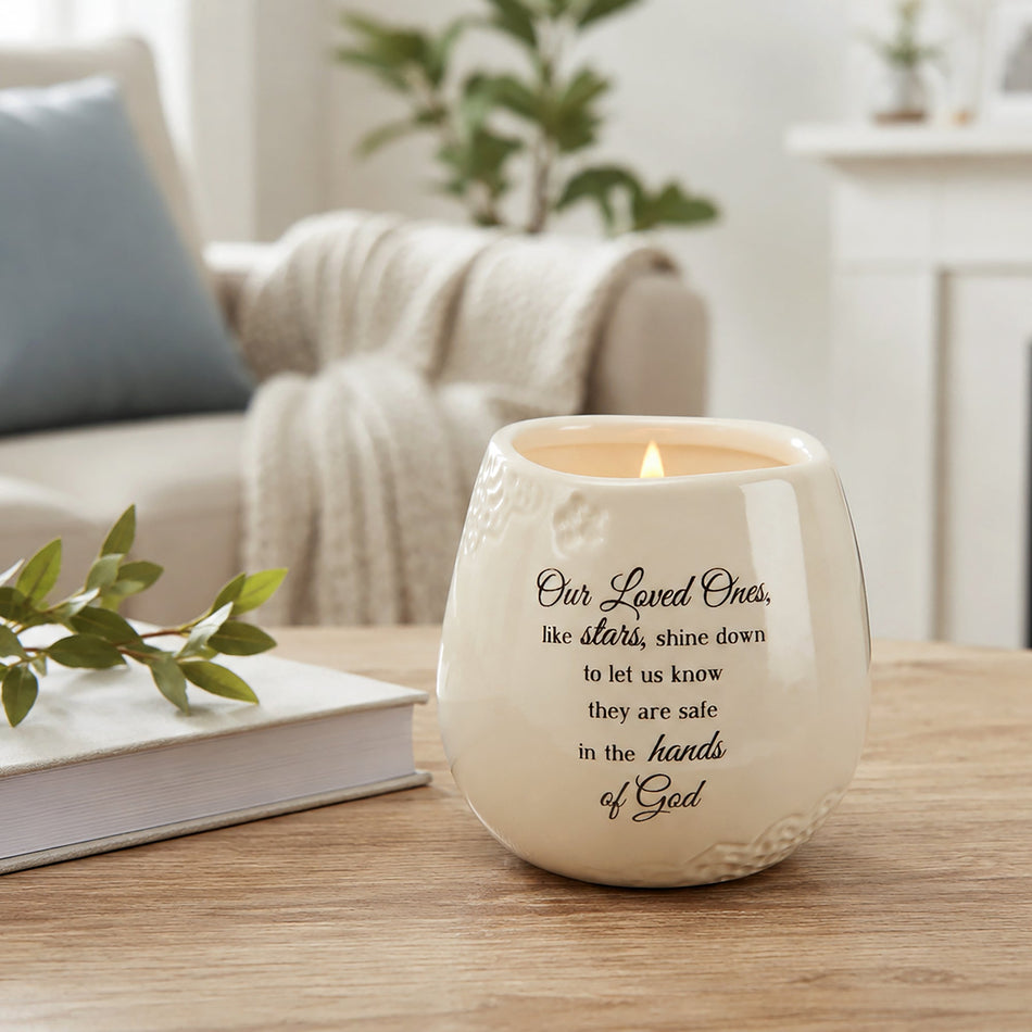 Loved One 8 oz - 100% Soy Wax Candle Scent: Tranquility by Anchor Christian Distributors, product view 2