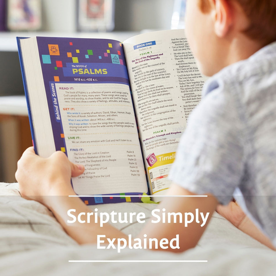 NKJV, Study Bible for Kids: The Premier Study Bible for Children (Ages 7-12) – Leathersoft™, Purple, product view 2