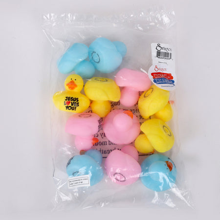 RUBBER DUCKS JESUS LOVES ME PK12