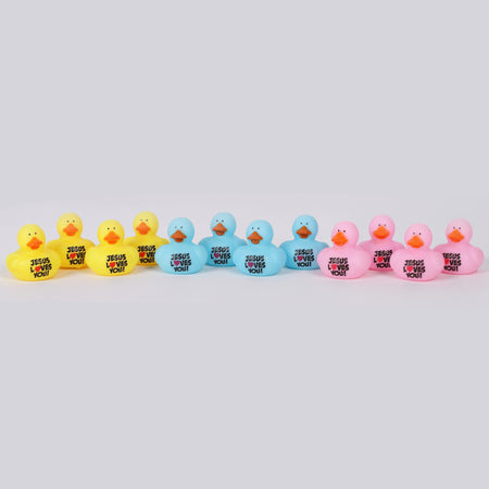 RUBBER DUCKS JESUS LOVES ME PK12