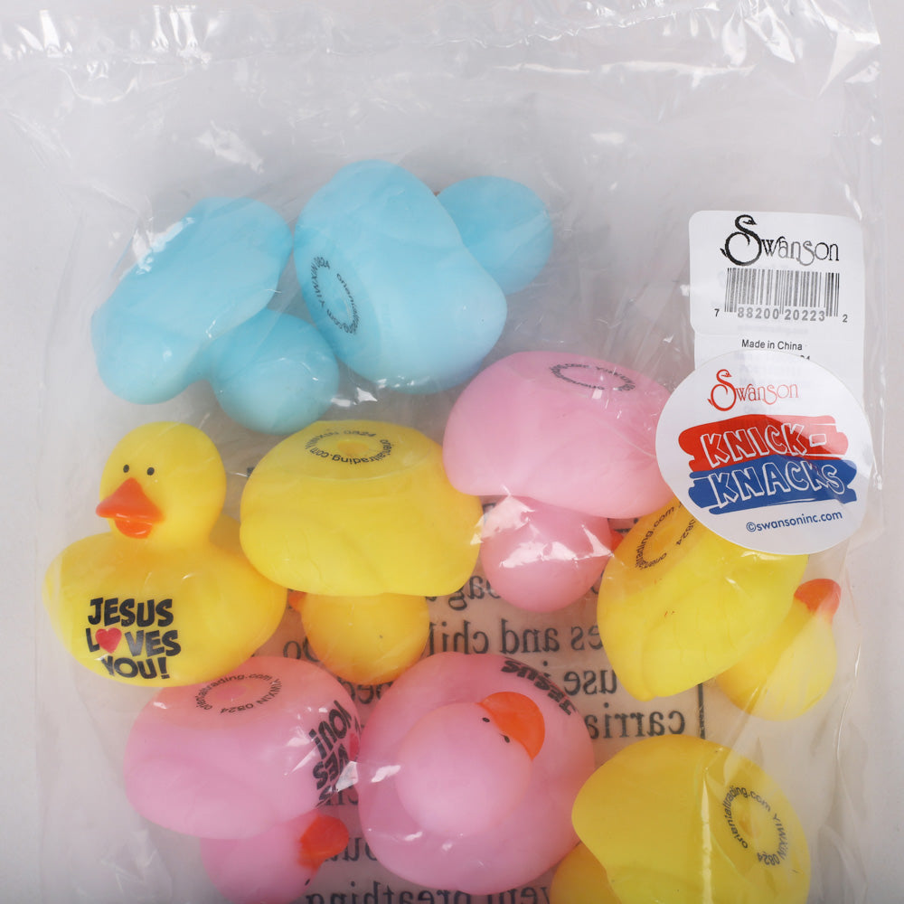RUBBER DUCKS JESUS LOVES ME PK12