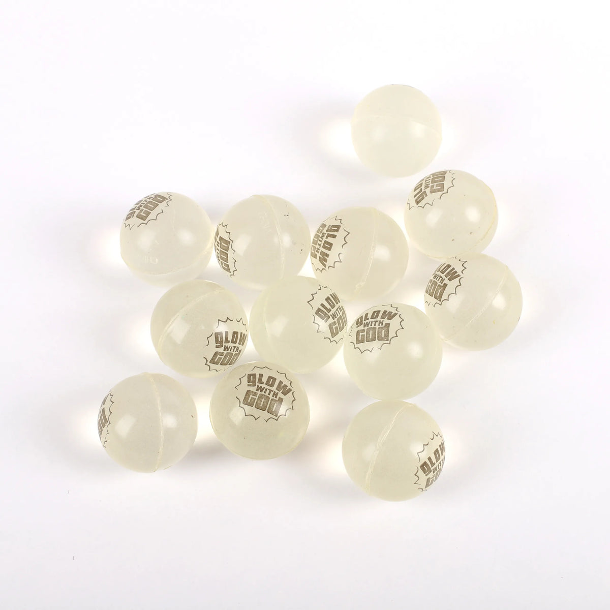 BOUNCING BALL GLOW WITH GOD GLOW 12 CT