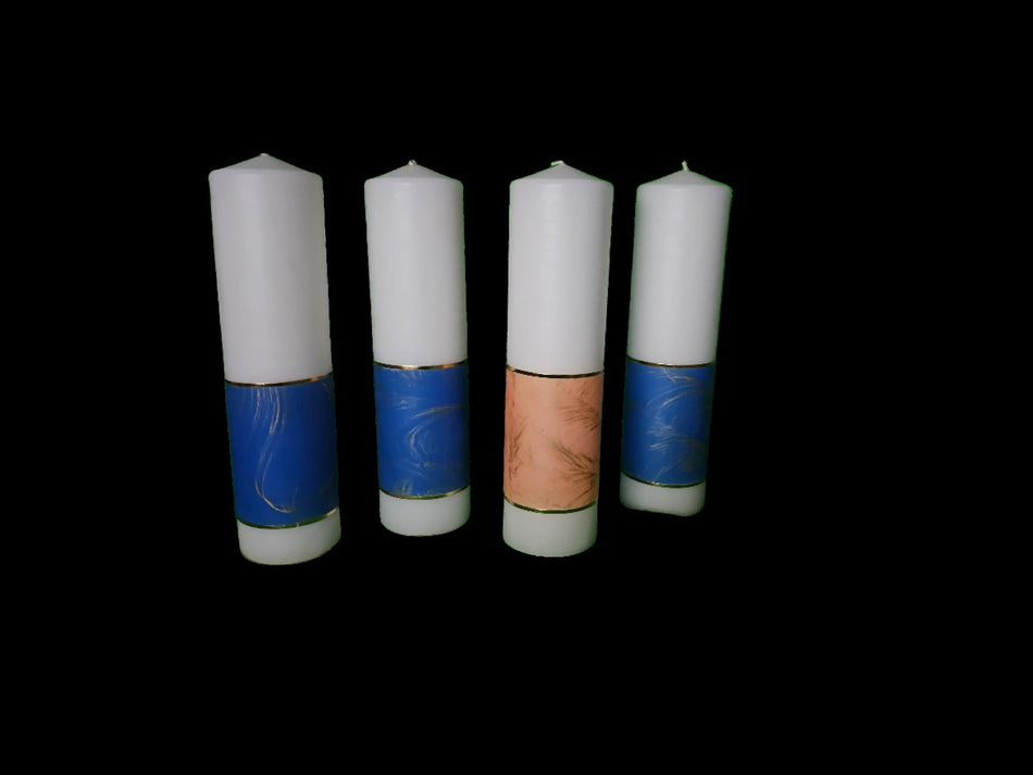 4 Pillar Advent Candle Set