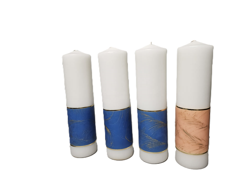 4 Pillar Advent Candle Set