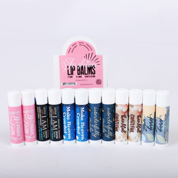 LIP BALM DISPLAY 2 EA OF 6 ASSORTMENT 12
