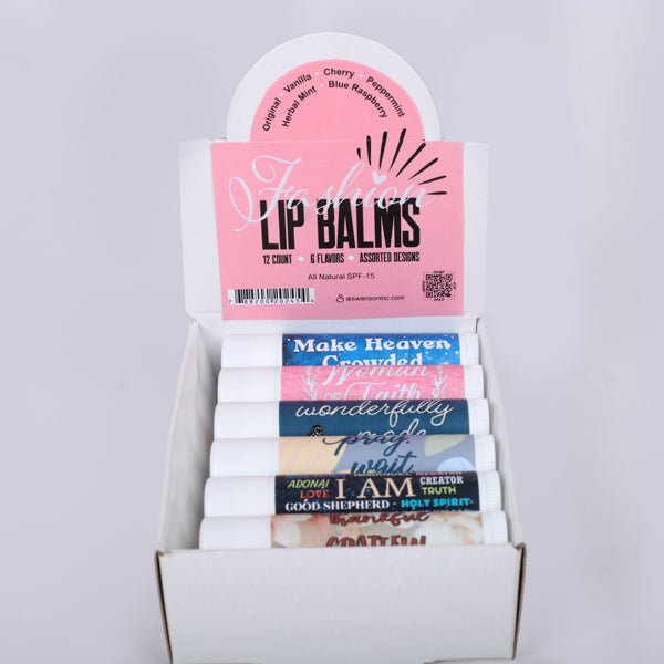 LIP BALM DISPLAY 2 EA OF 6 ASSORTMENT 12