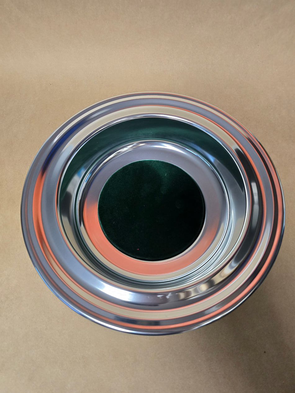 Anodized Silvertone Aluminum Offering Plate