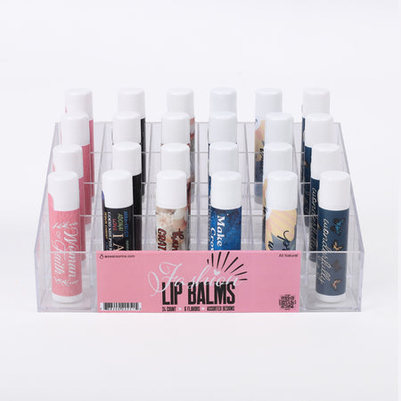 LIP BALM DISPLAY 4 EA OF 6 ASSORTMENT 24