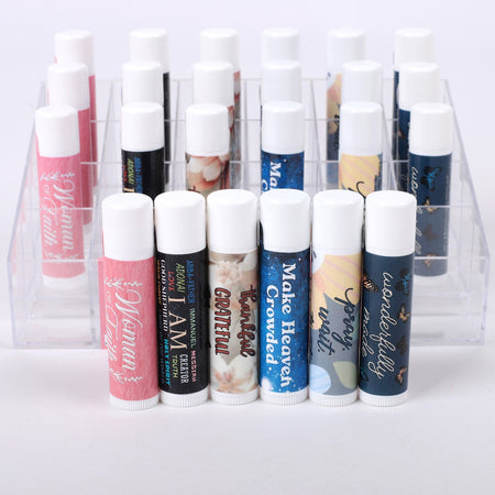 LIP BALM DISPLAY 4 EA OF 6 ASSORTMENT 24