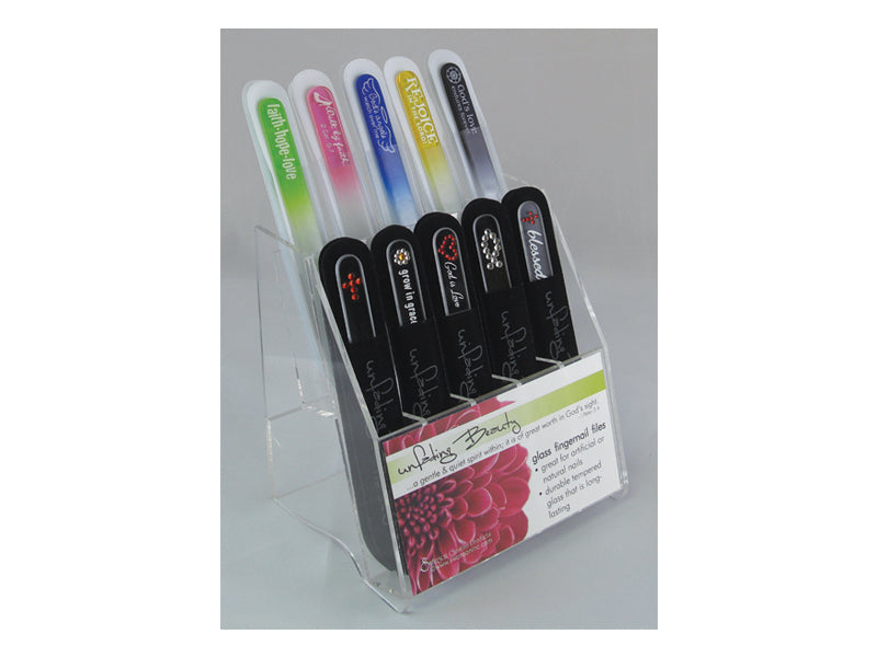 NAIL FILE DISPLAY ACRYLIC