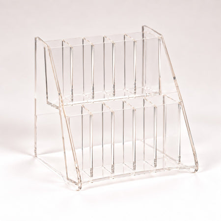 10-Slot Clear Acrylic Nail File Display by Swanson Christian Products, product view 3