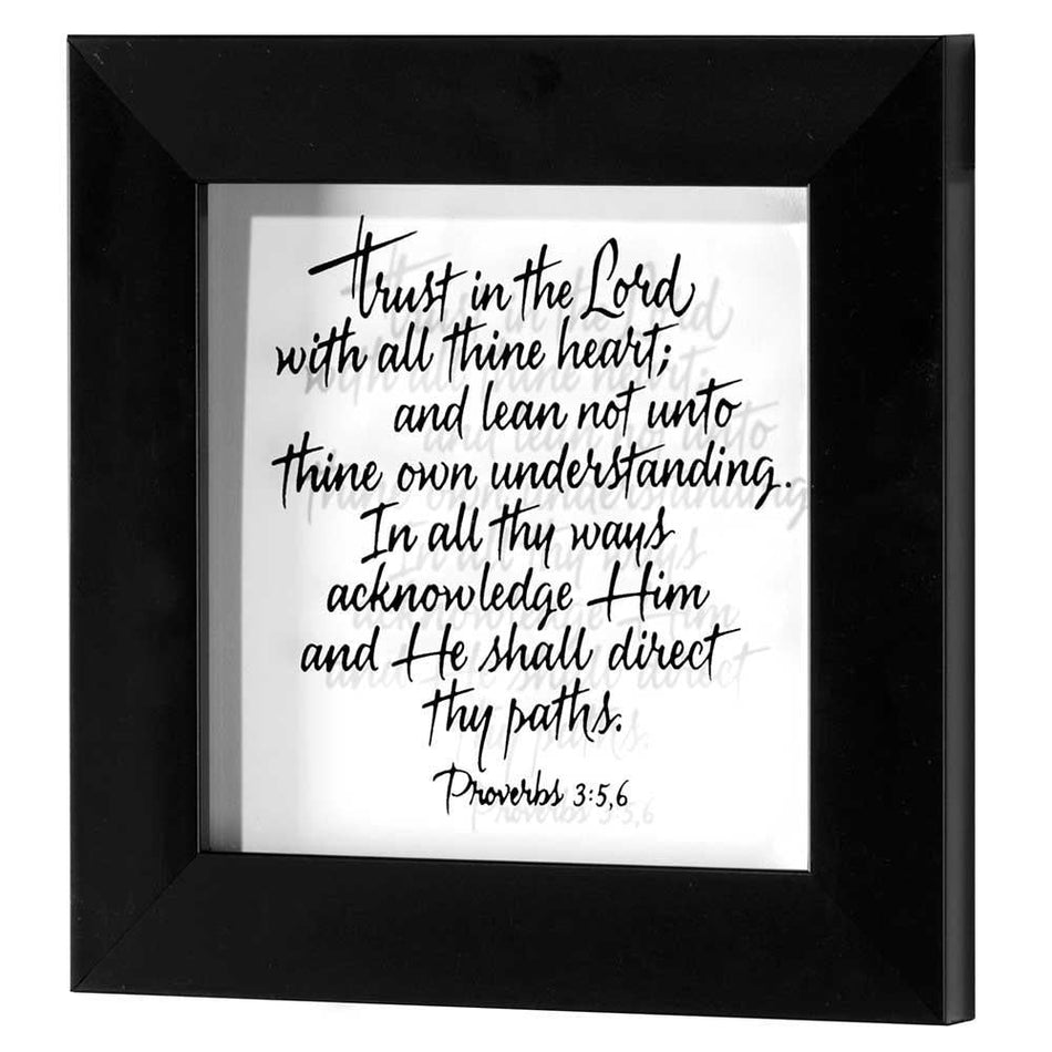 Framed Wall Art Trust Prov.3:5-6 6x6 by Dicksons, product view 2