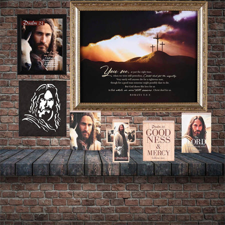Framed Wall Art Christ Died Romans 5:6-8 by Dicksons, product view 4