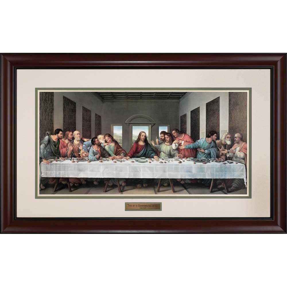 Framed Wall Art Last Supper 34x20 by Dicksons
