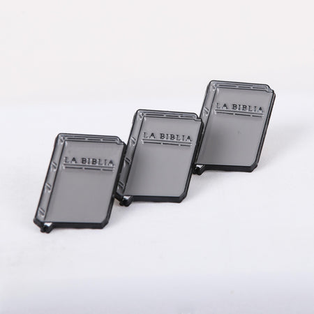 PIN ENAMEL HOLY BIBLE SPANISH PK3
