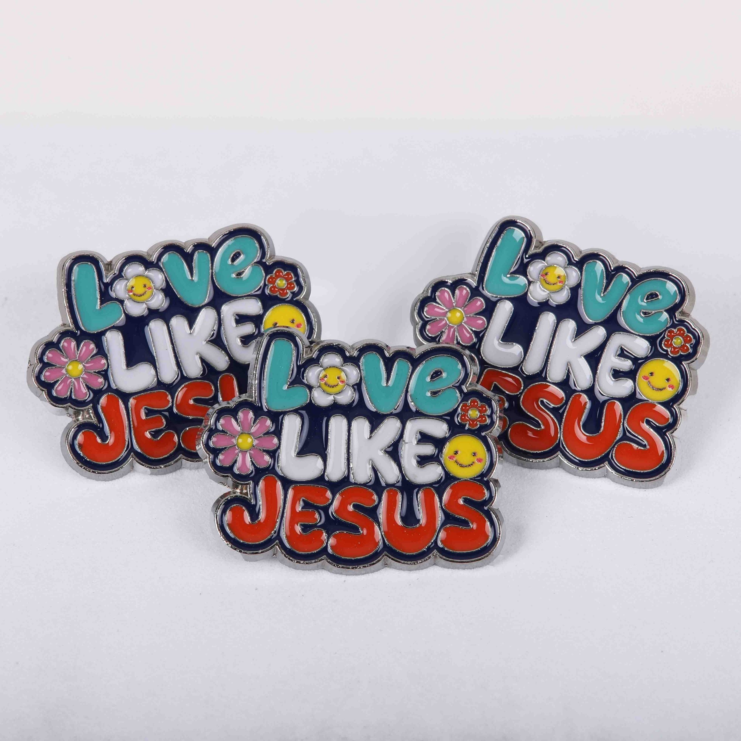 PIN ENAMEL LOVE LIKE JESUS PK3