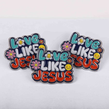 PIN ENAMEL LOVE LIKE JESUS PK3