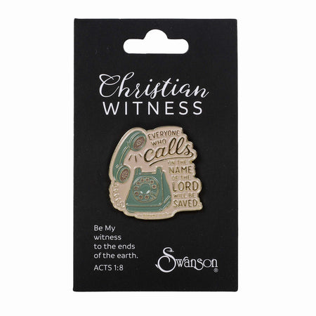 PIN ENAMEL ROMANS 10:13 PK3