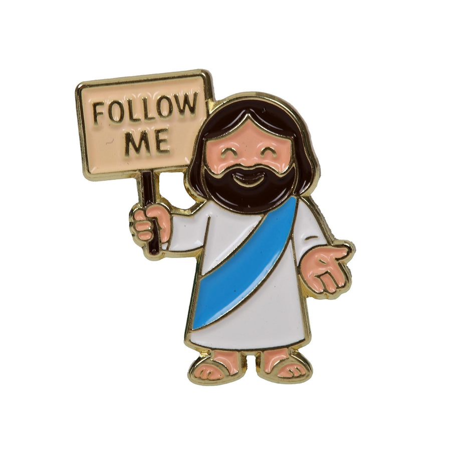 PIN ENAMEL FOLLOW ME JESUS PK3