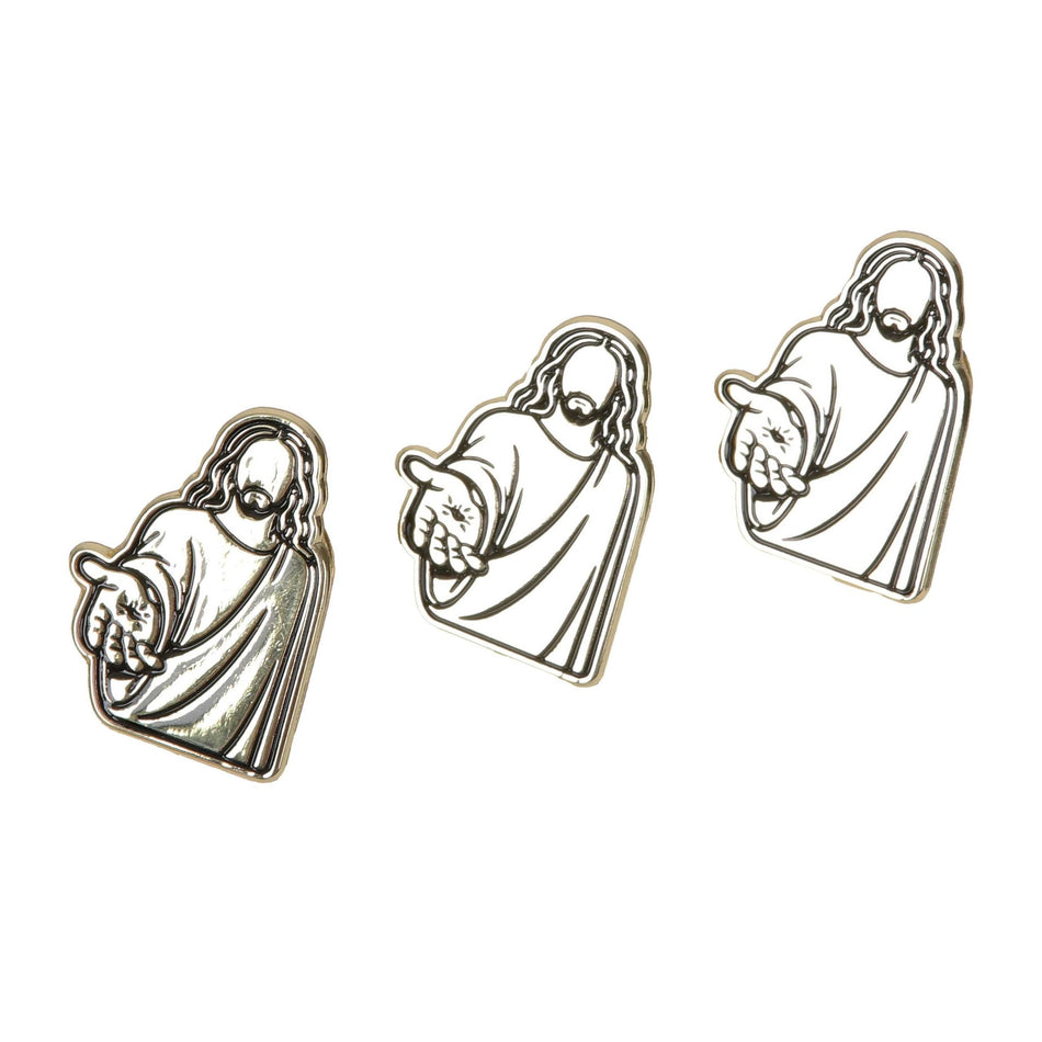 PIN ENAMEL JESUS REACHING OUT PK3